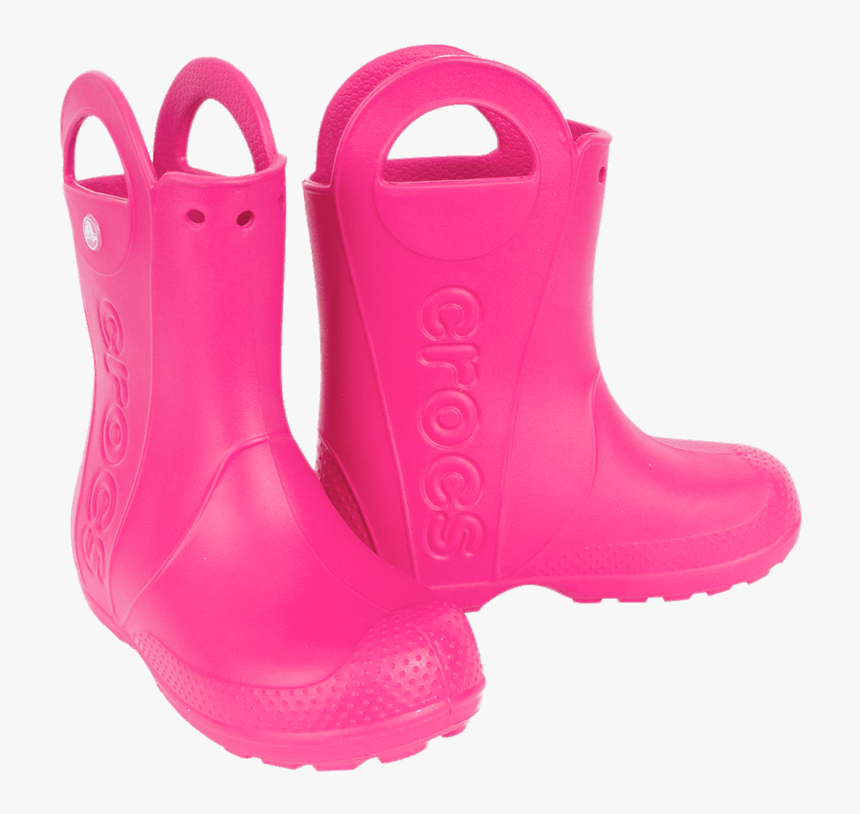 Crocs Pink Wellies - Rain Boot, HD Png Download, Free Download