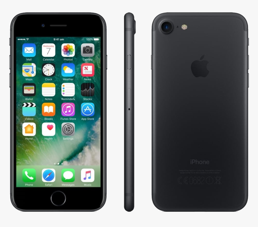 Apple Iphone 7 128gb - Black Iphone 7 Plus, HD Png Download, Free Download
