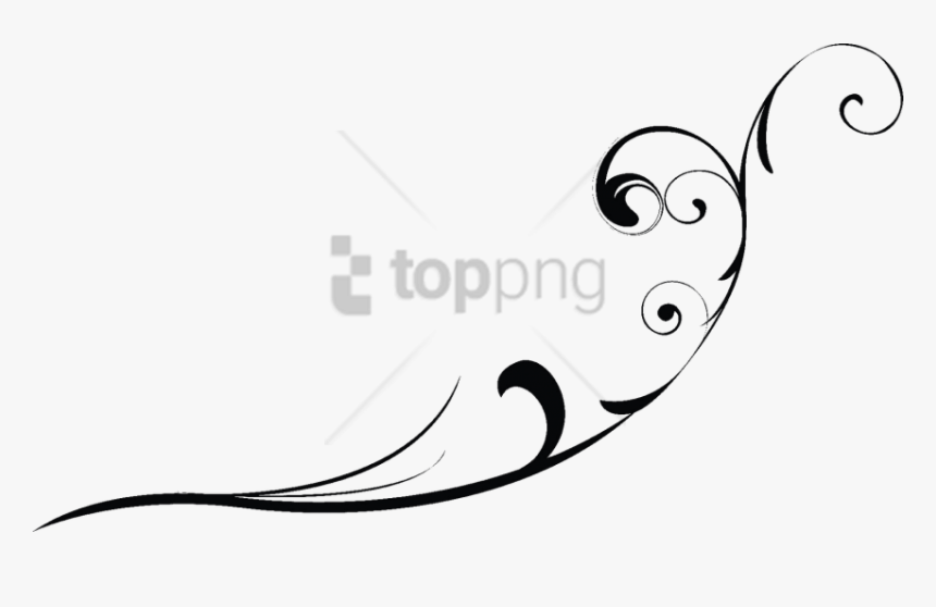 Free Png Swirl Line Design Png Png Image With Transparent - Black Swirls Transparent Background, Png Download, Free Download