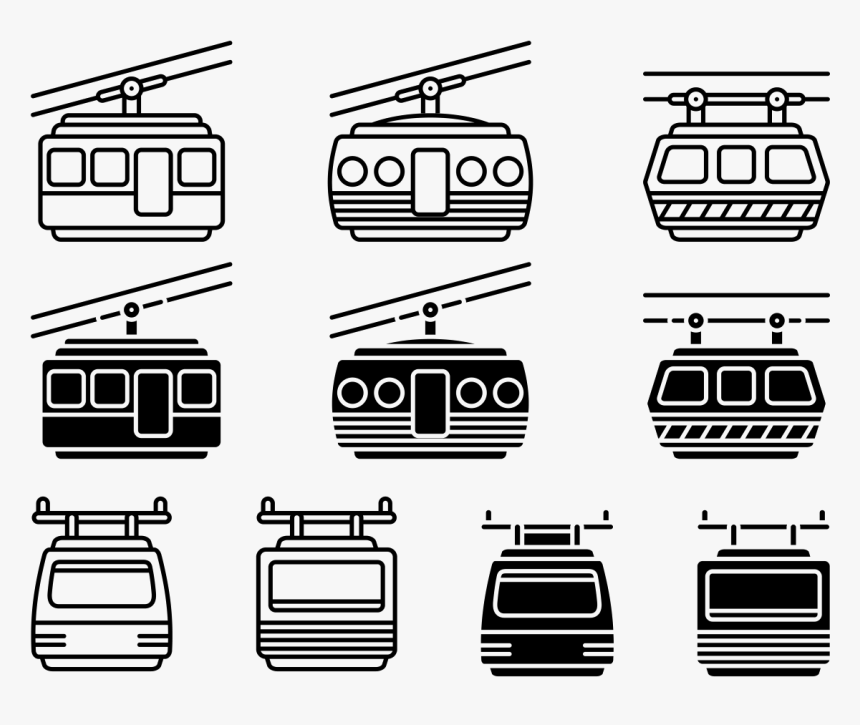 Cable Car Vector Icons - Icon, HD Png Download, Free Download