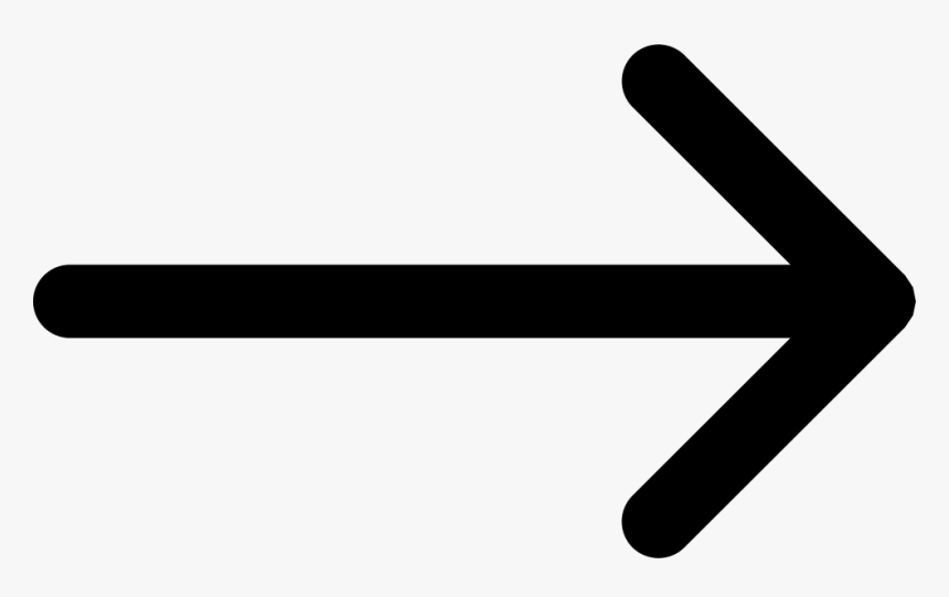 Thin Right Arrow - Arrow Vector Png, Transparent Png, Free Download