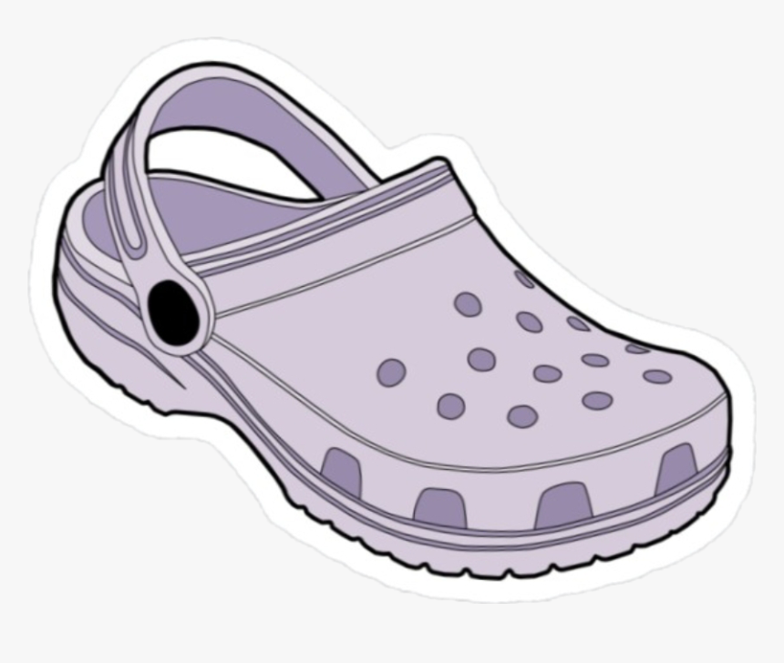 #colormehappy #lavender #crocs #croc #lavendercroc - Stickers Vsco Girl Png, Transparent Png, Free Download