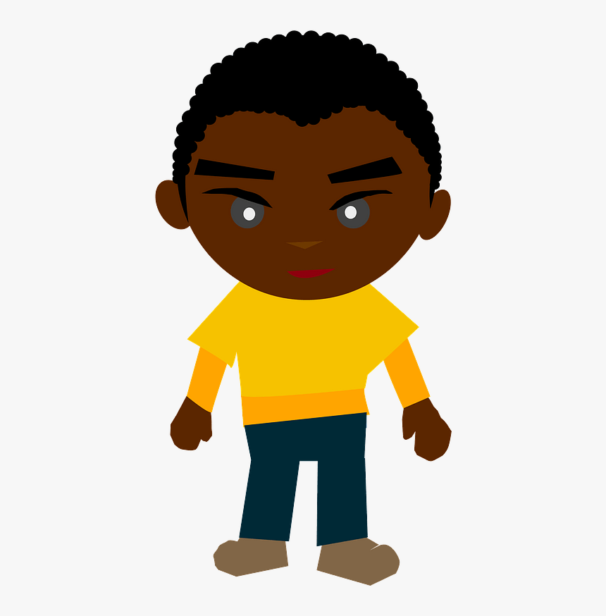 African American Boy Clipart - African American Males Clipart, HD Png Download, Free Download
