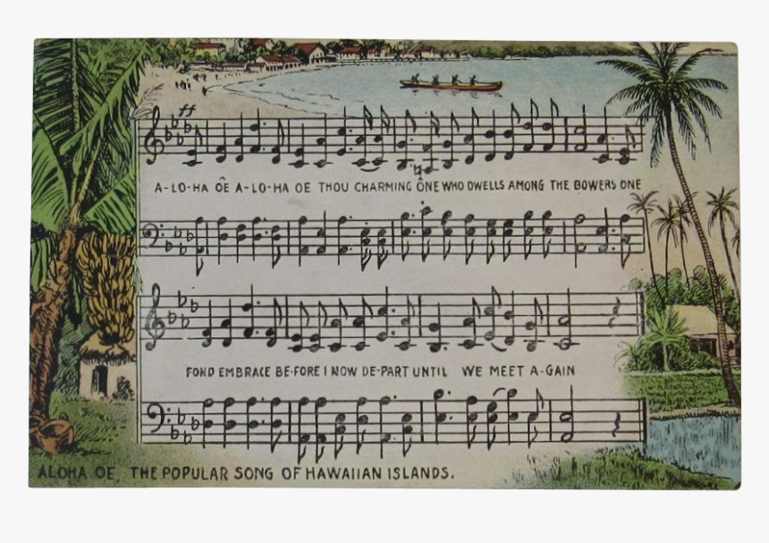 Aloha Oe Sheet Music, HD Png Download, Free Download