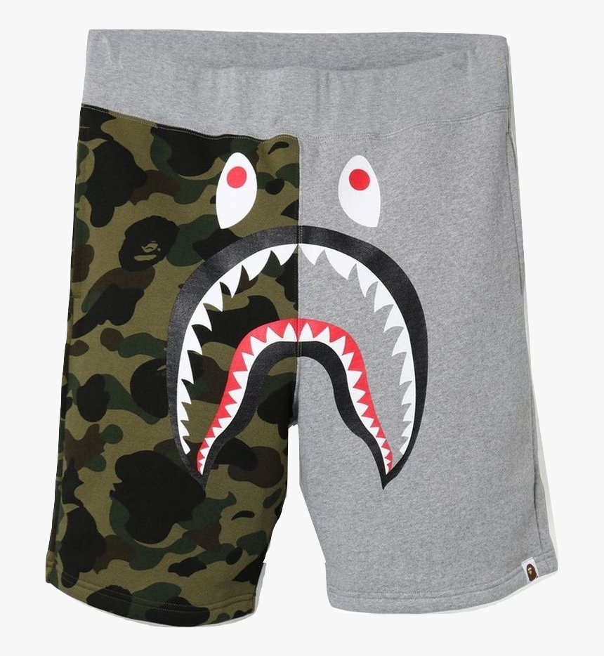 gray bape shorts