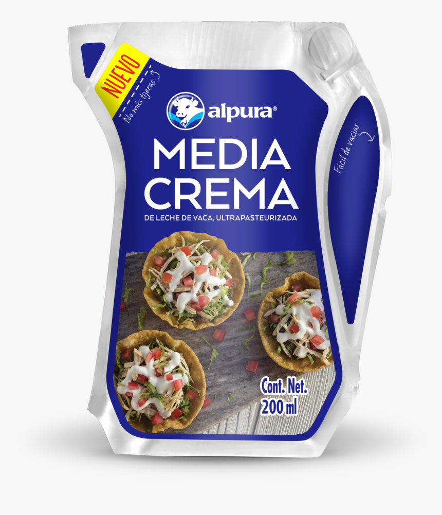 Alpura Becomes The First In Mexico To Commercialize - Media Crema Pouch, HD Png Download, Free Download