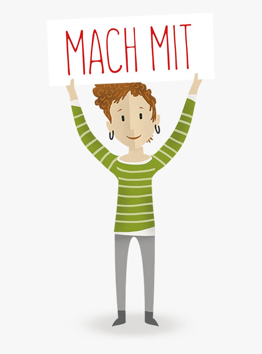 Figur Dankesbanner Machmit - Png Figur, Transparent Png, Free Download