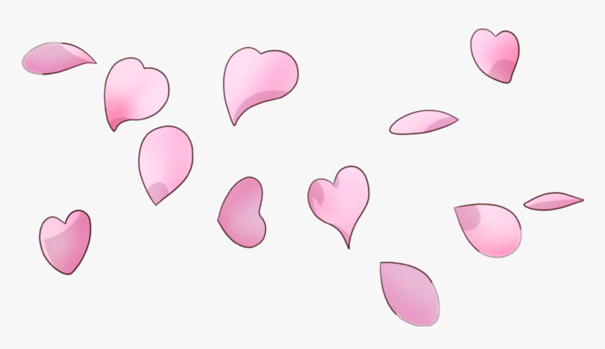 #freetoedit #pink #hearts #falling - Portable Network Graphics, HD Png Download, Free Download