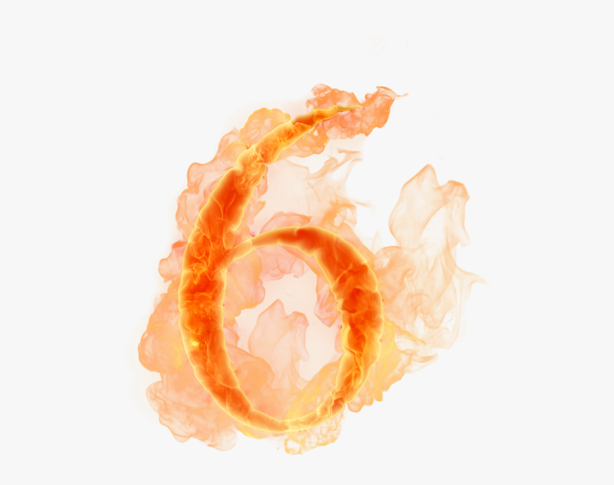 Fire Number 6 Png, Transparent Png, Free Download