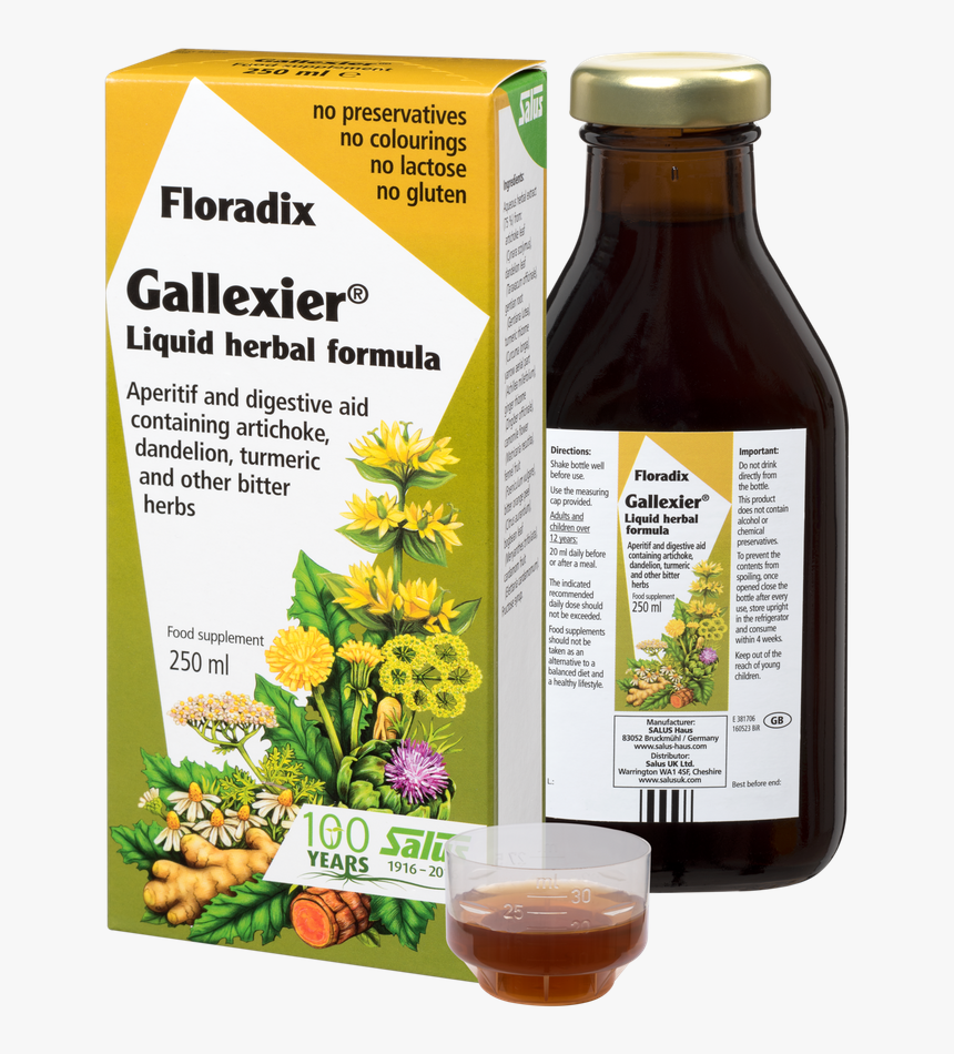 Salus Haus Floradix Gallexier®, Liquid Herbal Formula - Floradix Kindervital, HD Png Download, Free Download