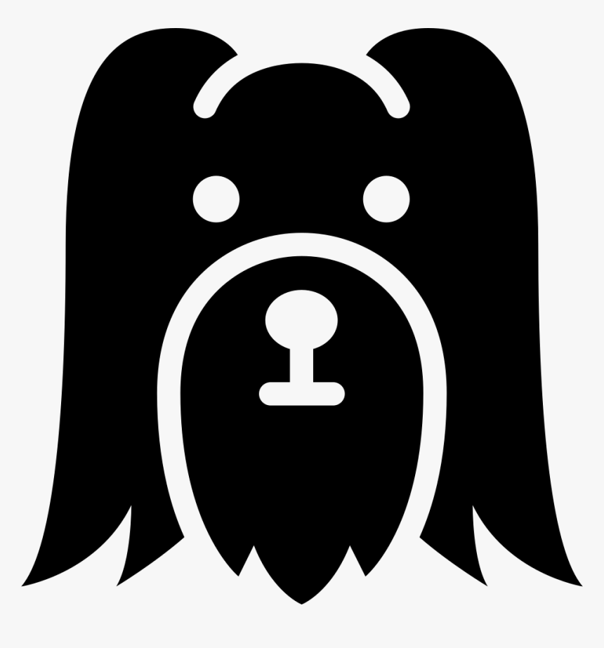 Long Haired Dog Head - Long Hair Dog Icon, HD Png Download, Free Download