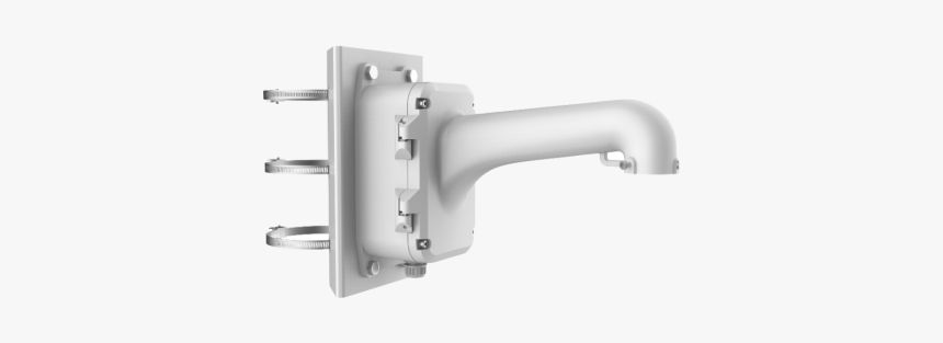 Ds 1604zj Box Pole Hikvision Ptz Pole Mount With Large - Hikvision Ptz Pole Mount Bracket, HD Png Download, Free Download