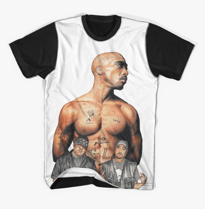 2pac Transparent Biggie - Aldo Raine T Shirt, HD Png Download, Free Download