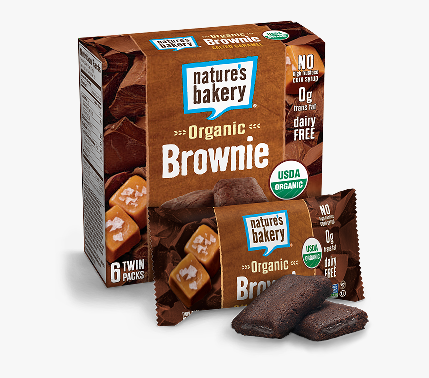 Nature"s Bakery Brownie Salted Caramel , Png Download - Nature's Bakery Organic Brownie, Transparent Png, Free Download