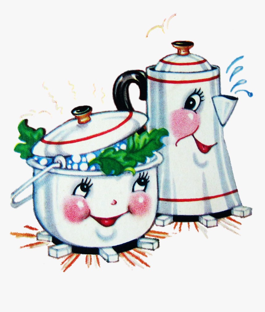 Transparent Cooking Pot Clipart - Vintage Friend Valentine Cards, HD Png Download, Free Download