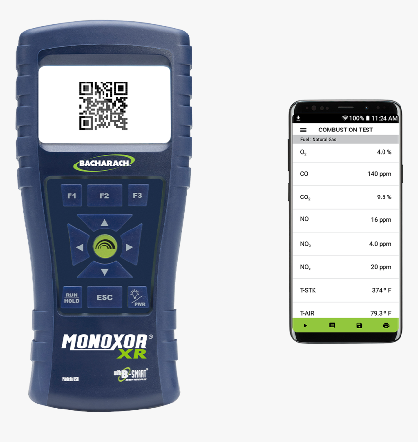 Bacharach Monoxor Xr Handheld Exhaust Gas Analyzer - Analyser, HD Png Download, Free Download