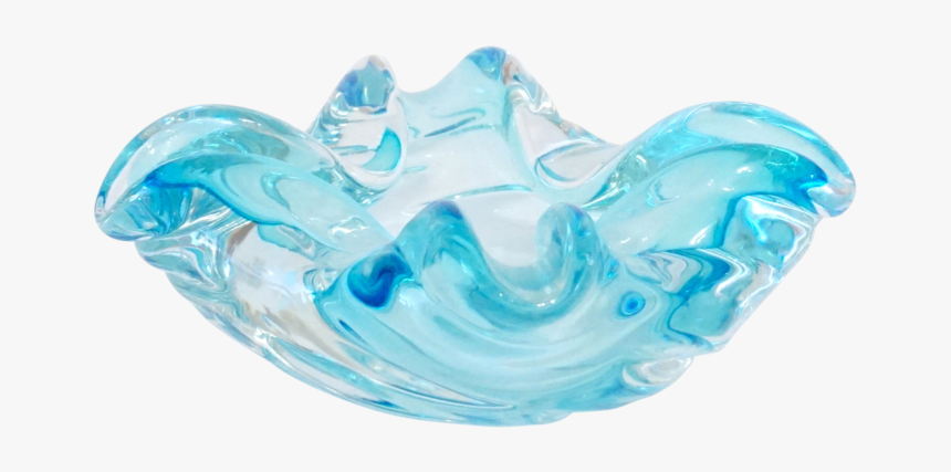 Studio Akj Turquoise Blue Murano Glass Ash Tray, HD Png Download, Free Download