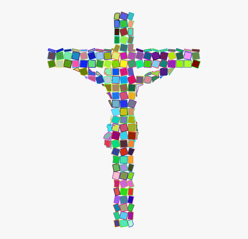 Symbol,cross,crucifix - Crucifix Mosaic, HD Png Download, Free Download