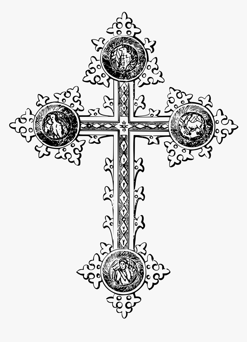 Freestanding Cross Clip Arts - Drawing Orthodox Cross Art, HD Png Download, Free Download