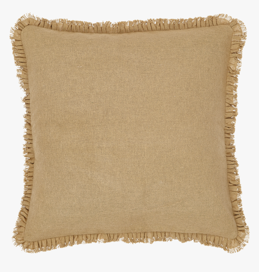 Vhc Brands Burlap Natural Fringed Filled Pillow Rustic - Vhc Brands, HD Png Download, Free Download