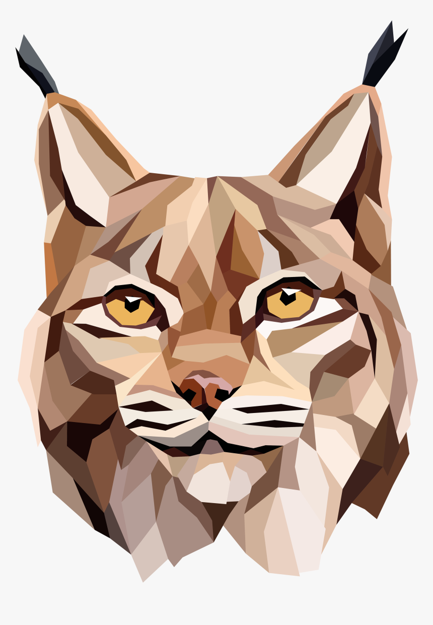 Lynx Vector Geometric - Geometric Lynx, HD Png Download, Free Download