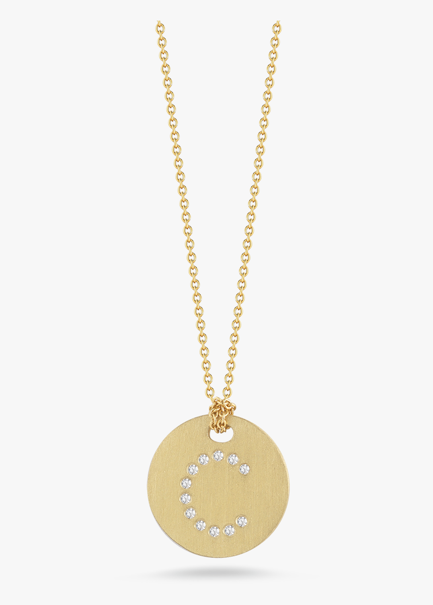 Yükle 18 K Italian Gold Disc Pendant Is Inscribed With - Chain, HD Png Download, Free Download