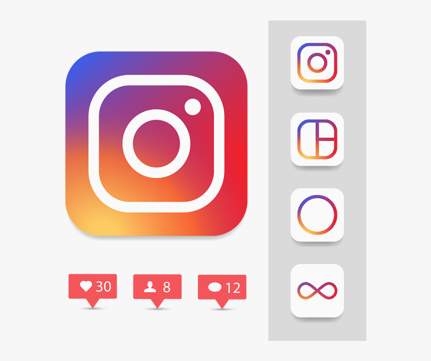 Transparent Instagram Icon Vector Png - Portable Network Graphics, Png Download, Free Download