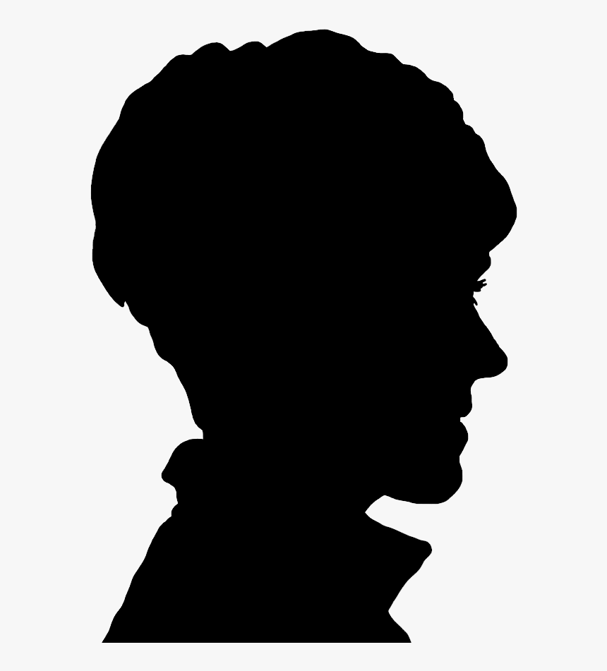 Face Silhouette Of Young Woman - Silhouette Of Boys Face, HD Png Download, Free Download