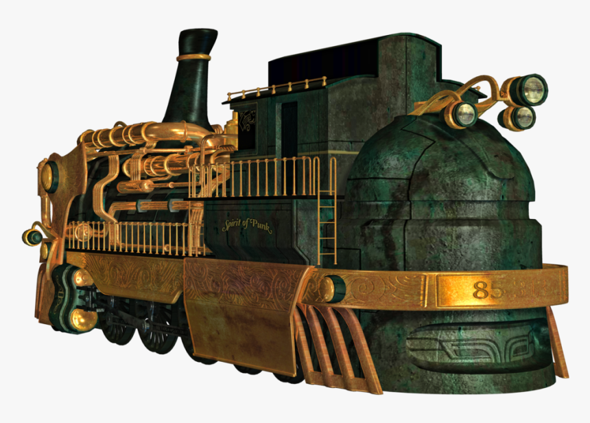 Train, Png V - Steampunk Train Png, Transparent Png, Free Download