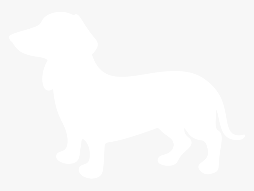 Silhouette At Getdrawings Com - Wiener Dog Silhouette White, HD Png Download, Free Download