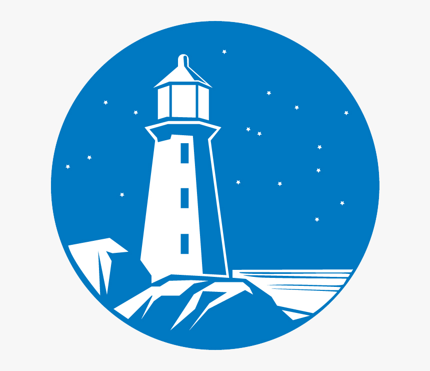 Blue Light House Clipart Svg Royalty Free Library Life - Blue White Lighthouse Logo, HD Png Download, Free Download