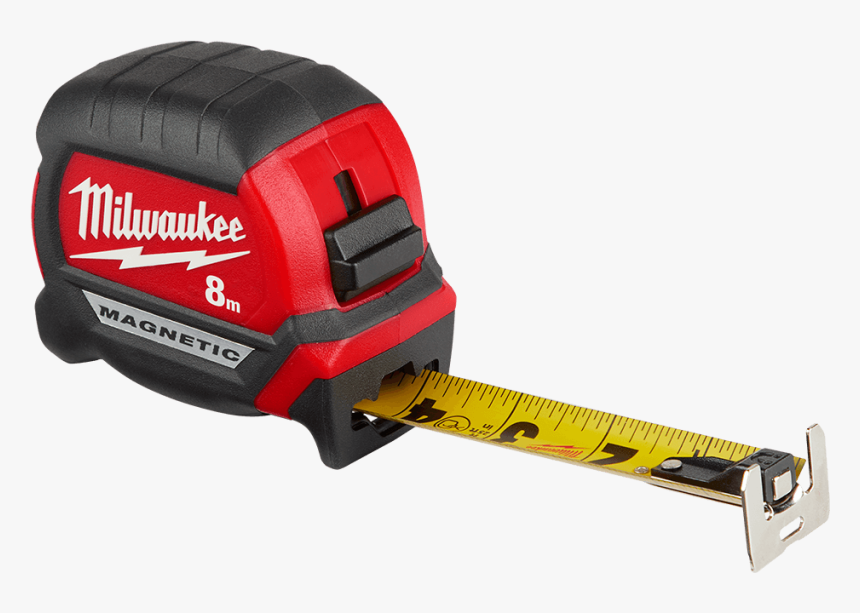 Compact Magnetic Tape Measure 8m - Milwaukee 48 22 0125, HD Png Download, Free Download