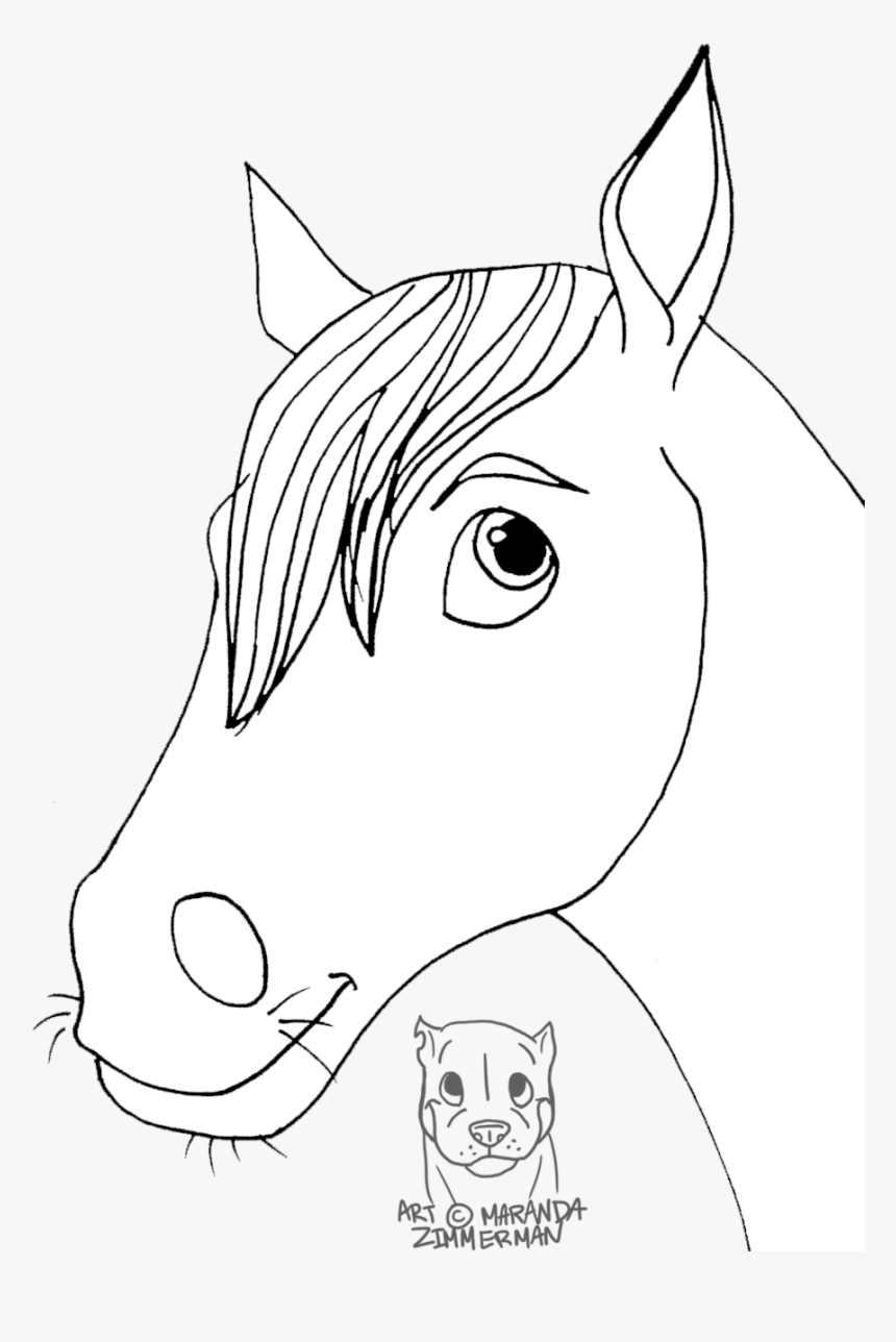 Drawn Mask Horse - Mane, HD Png Download, Free Download