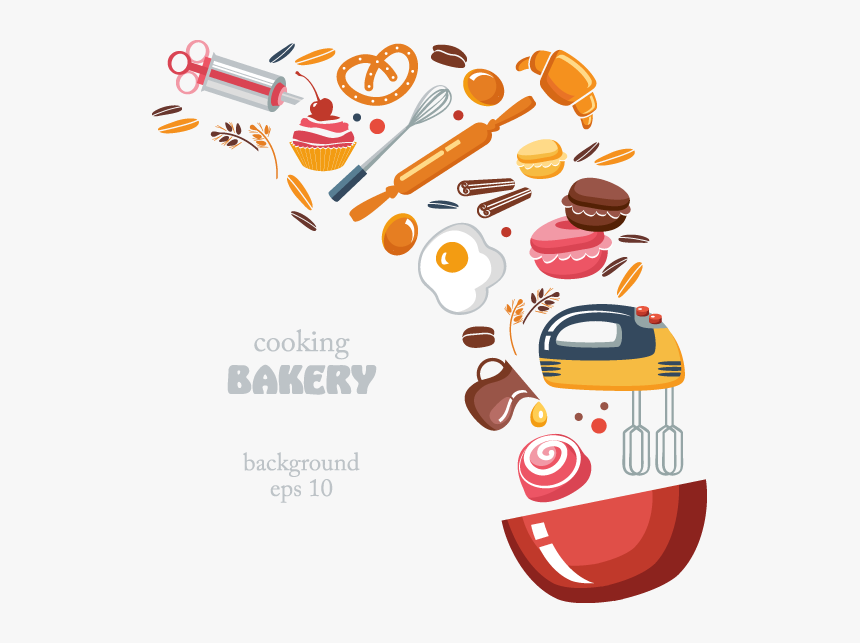 Decor Vector Bakery - Cooking Bakery Png, Transparent Png, Free Download