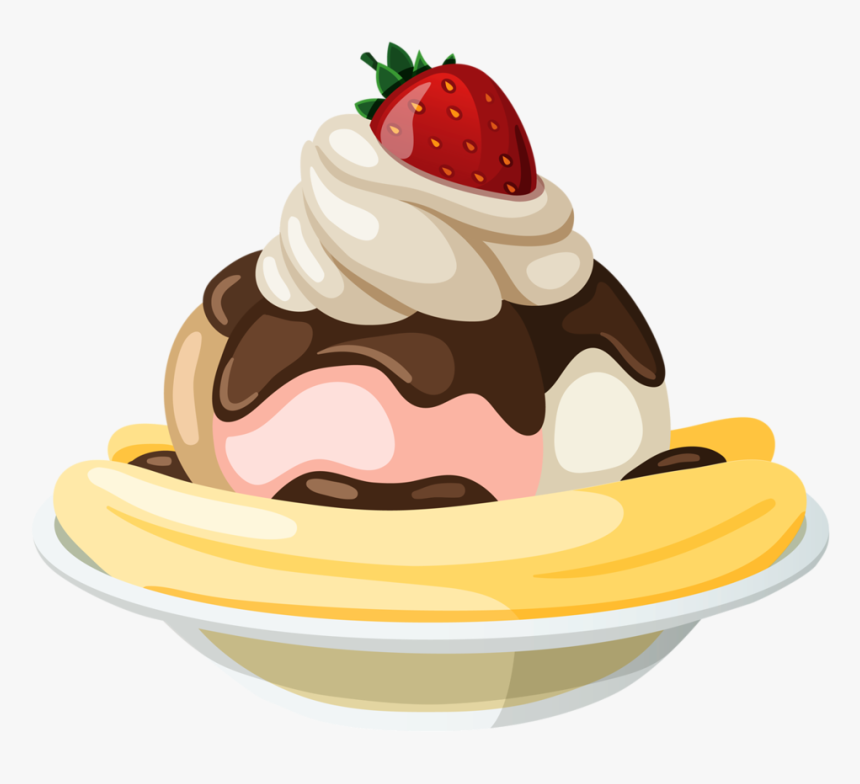 Ice Clipart Sweet - Ice Cream Bowl Cartoon, HD Png Download, Free Download