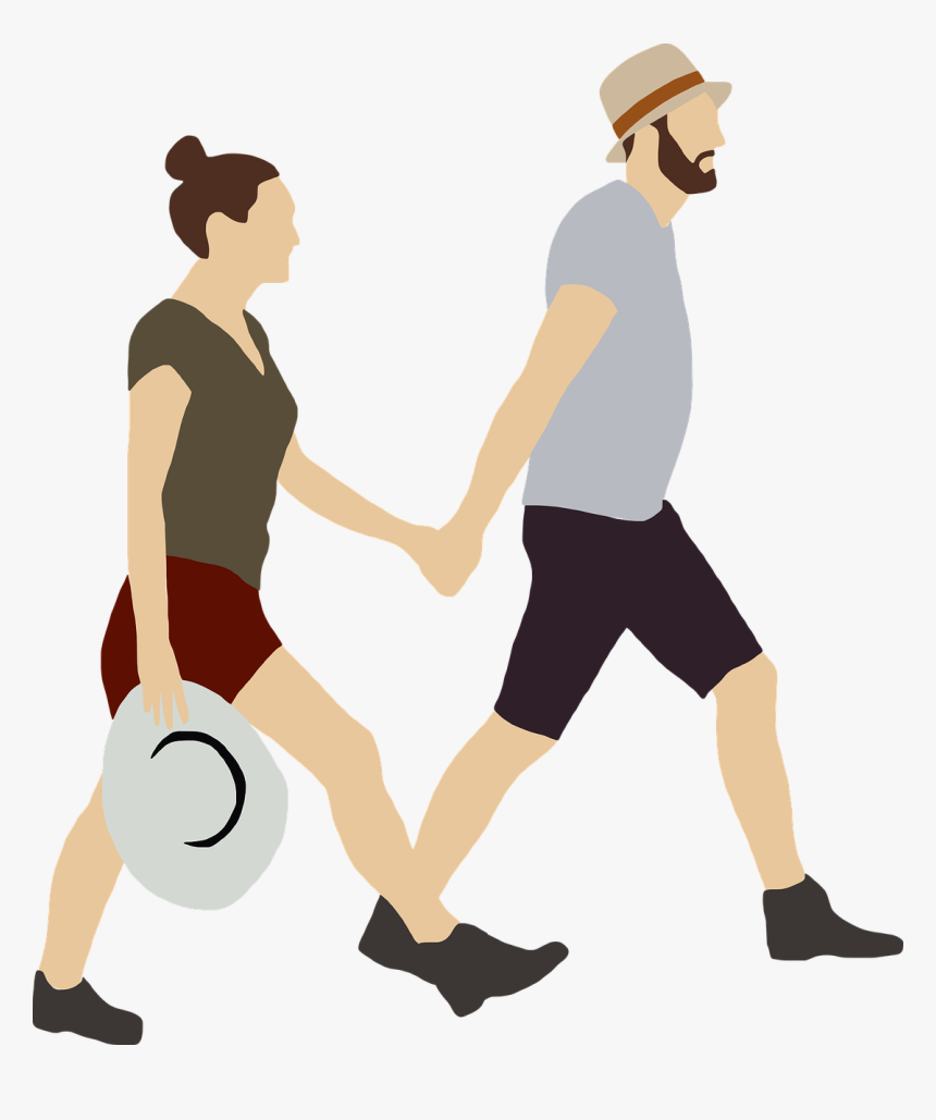 Walking People Illustration Png, Transparent Png, Free Download