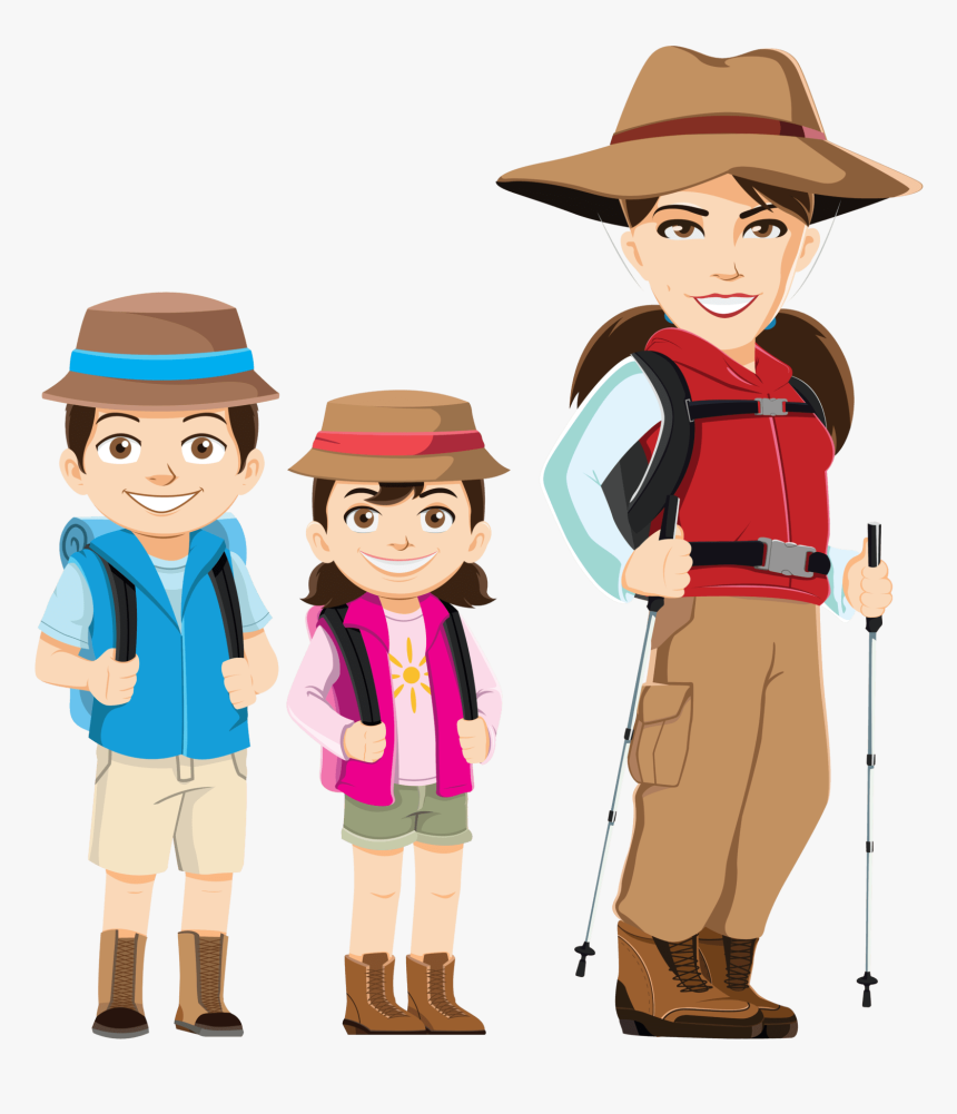 Hiking Kids - Appalachian Female Hiker Clip Art, HD Png Download, Free Download