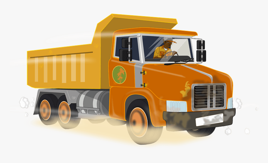 Dump Truck Clipart - Dump Truck Back Vector, HD Png Download, Free Download