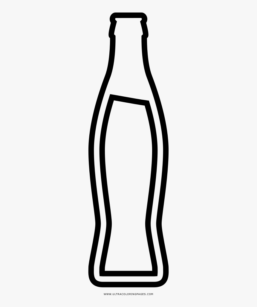 Soda Bottle Coloring Page - Botella De Refresco Dibujo, HD Png Download, Free Download