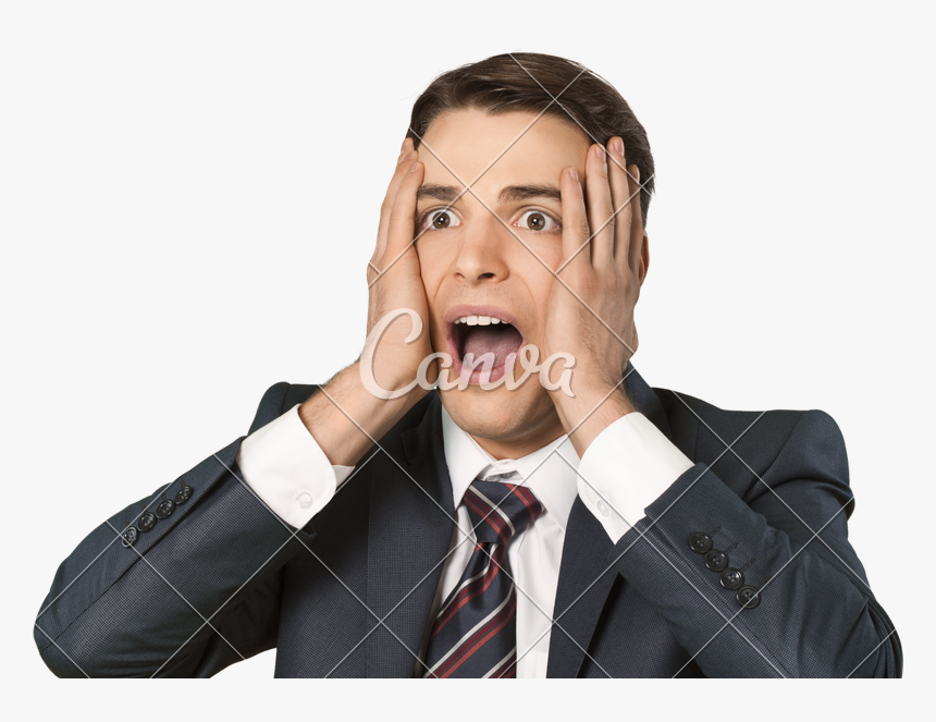 Businessman Yelling Png - Yikes Stock, Transparent Png, Free Download