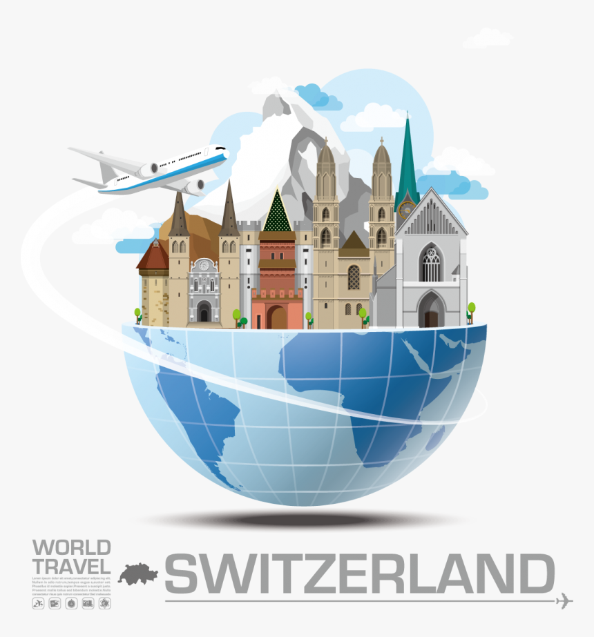 This Is Switzerland Png Image - Switzerland Travel Landmark Clipart, Transparent Png, Free Download