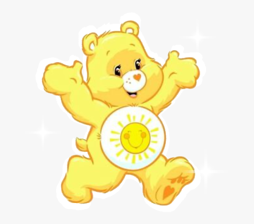 #carebears #yellow #aesthetic #happy #sun
 #freetoedit - Care Bear Funshine Bear, HD Png Download, Free Download