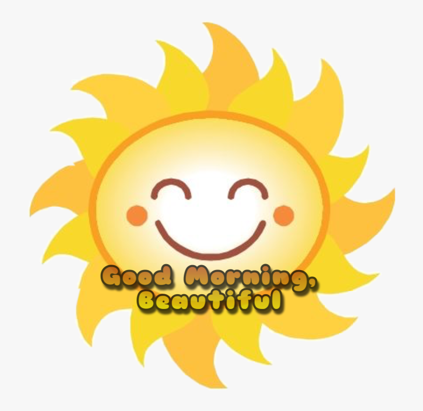 Goodmorning Sunsticker Happysun Lovemessage Sunshine - Sun Clip Art, HD Png Download, Free Download
