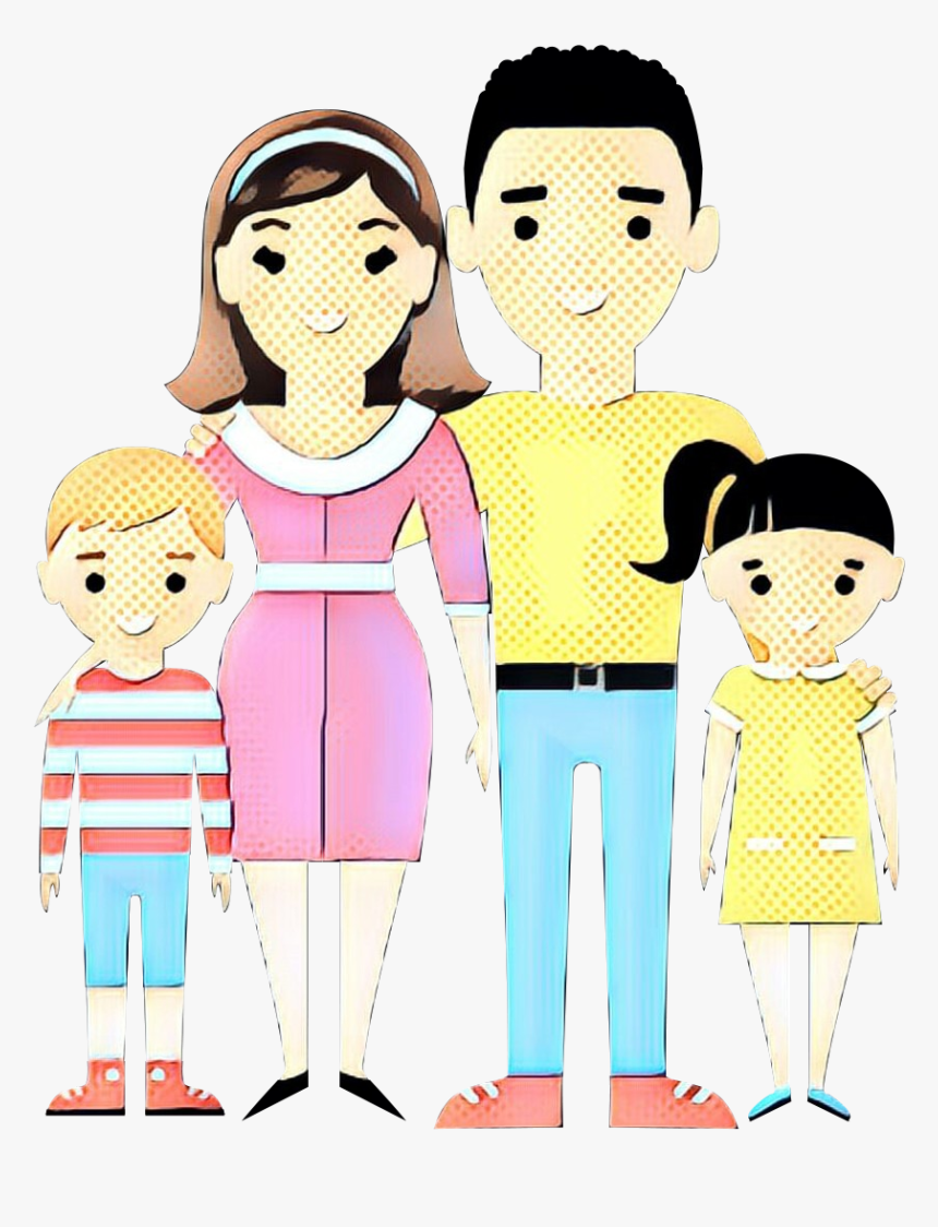 Clip Art Illustration Friendship Human Behavior - Clipart Image Of Family, HD Png Download, Free Download