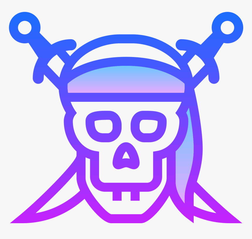 Pirates Of The Caribbean Icon - Pirate Of The Caribbean Black Png, Transparent Png, Free Download