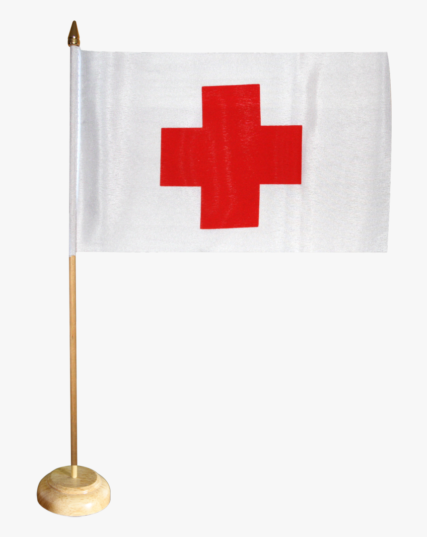 Red Cross Table Flag - Drapeau Japon Petit Format, HD Png Download, Free Download