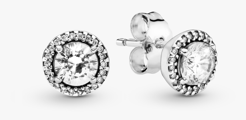 Pandora - Title - Tag - Pandora Round Sparkle Stud Earrings, HD Png Download, Free Download