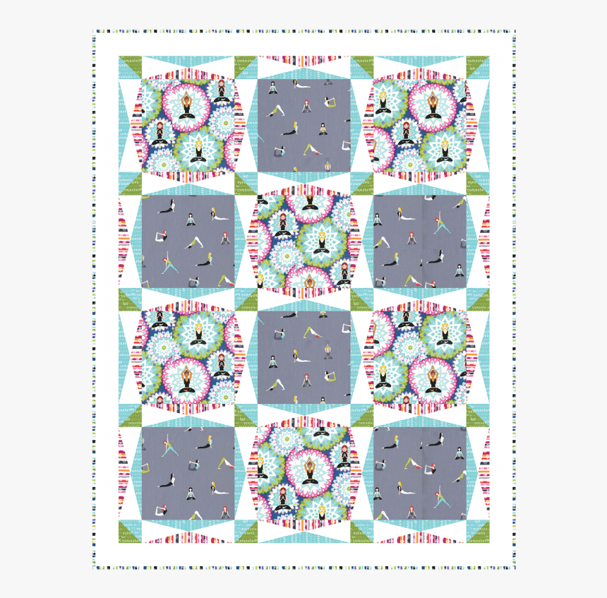 Namaste Quilt By Heidi Pridemore /36"x46" - Craft, HD Png Download, Free Download