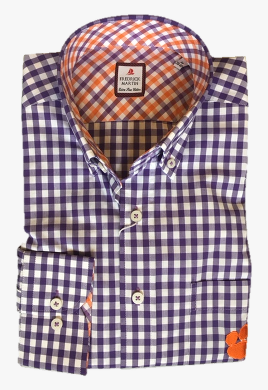 Clemson University Gingham - Paul And Shark Check Shirt, HD Png Download, Free Download