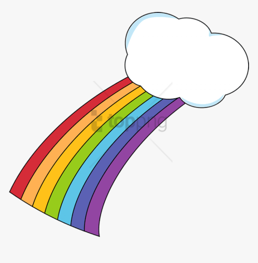 Free Png Rainbows And Clouds Png Png Image With Transparent - Cloud And Rainbow Clip Art, Png Download, Free Download